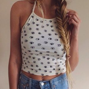 Brandy Melville Halter Tank Eyes